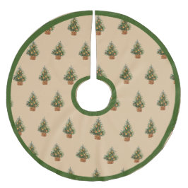 Ferien Baum Minimalistischer einfacher Landsteg Polyester Weihnachtsbaumdecke