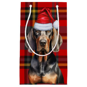 Ferien BT Konferenhund Hund und Karierte Weihnacht Kleine Geschenktüte