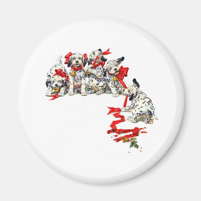 Ferien-Dalmatiner-Welpen Magnet (Vorne)