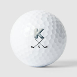 Ferien Golf Balls - Alpha Number LETTER K Golfball
