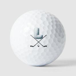 Ferien Golf Balls - Alpha Number LETTER L Golfball
