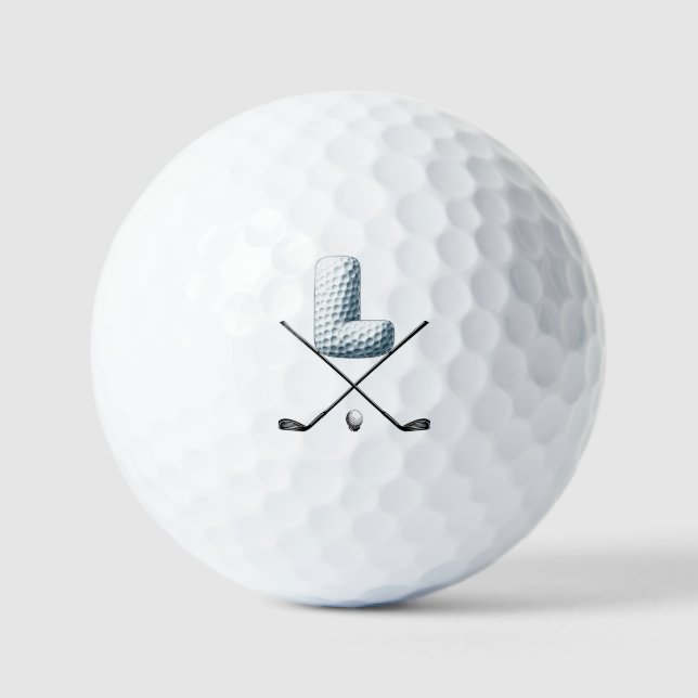 Ferien Golf Balls - Alpha Number LETTER L Golfball (Vorderseite)