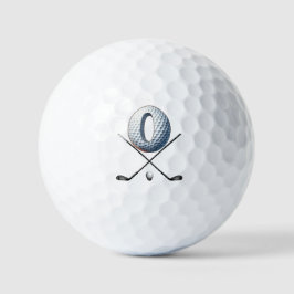 Ferien Golf Balls - Alpha Number LETTER O Golfball