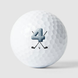 Ferien Golf Balls Alpha-Nummer 4 Golfball