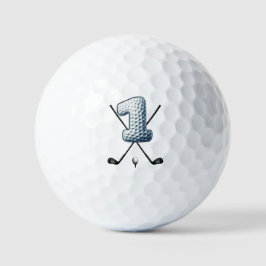 Ferien Golf Balls Alpha-Nummer Letter 1 Golfball