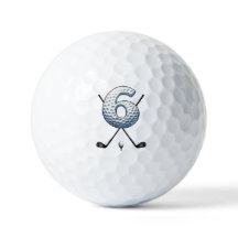 Ferien Golf Balls Alpha-Zahl 6