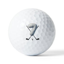 Ferien Golf Balls Alpha-Zahl 7