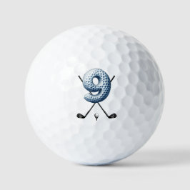 Ferien Golf Balls Alpha-Zahl 9 Golfball