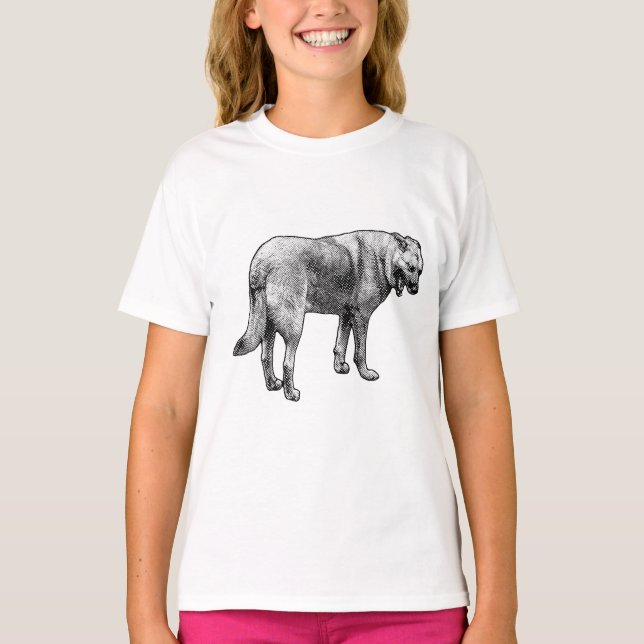 Ferien-Hund-Spaß T-Shirt (Vorderseite)