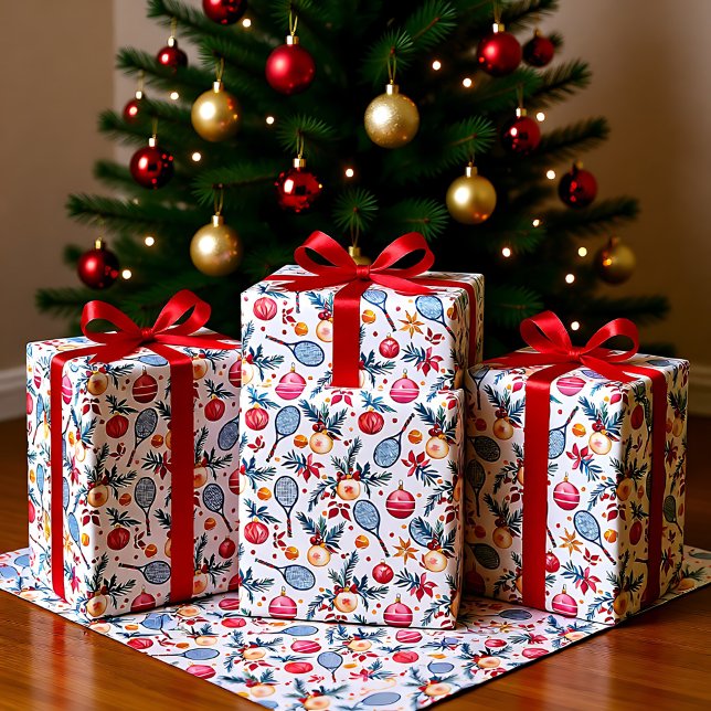 Ferien Liebe-Liebe Tennis Weihnachten, Seidenpapier (Holiday Love-Love tennis Christmas, Tissue Paper)