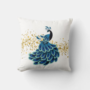 Ferien-Pfau-Kissen Kissen