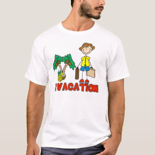 Ferien-T - Shirts des Strichmännchen-Jungen-I