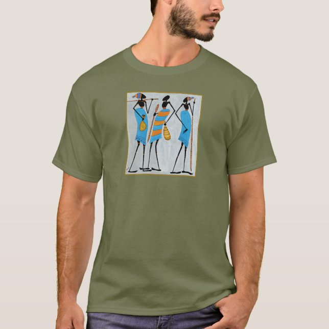 Ferien und Sommer, Massai Warriors T - Shirt (Vorderseite)