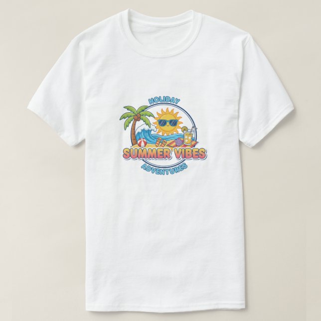 Ferienabenteuer, Sommerstimmung T-Shirt (Design vorne)