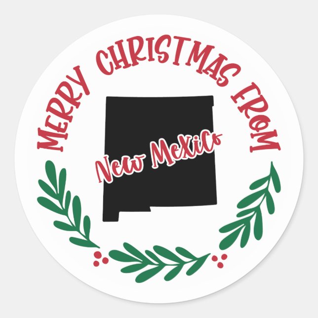 Ferienaufkleber aus New Mexico Runder Aufkleber (Vorderseite)