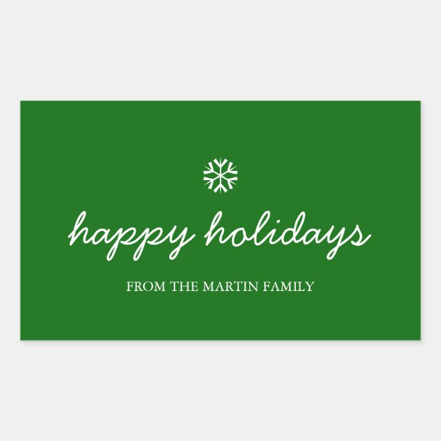 Ferienaufkleber - Feiertage Rechteckiger Aufkleber (Vorderseite)