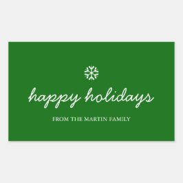 Ferienaufkleber - Feiertage Rechteckiger Aufkleber