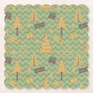 Ferienbaum und Geschenkideen Silhouetten Untersetzer