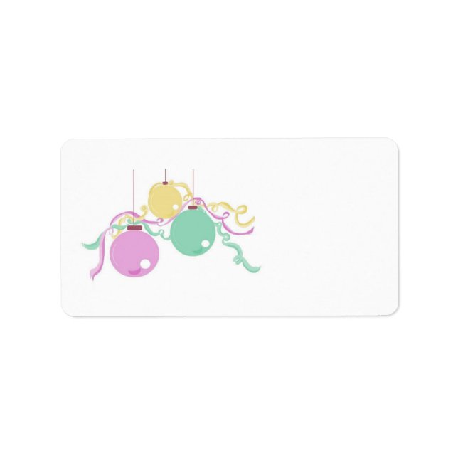 Feriendekorationen Adressaufkleber (Vorne)