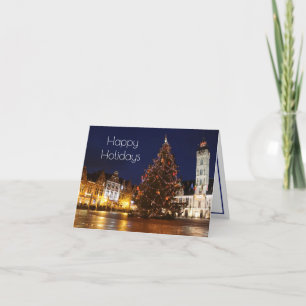 Feriendekorationen, Dendermonde, Belgien Feiertagskarte