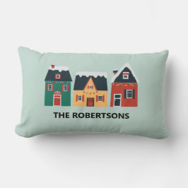 Feriendorf, gemütliche Weihnachtsferien-Hütten Lendenkissen