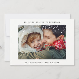 FERIENFOTOKARTE | Minimal Modern Snow Weihnachten