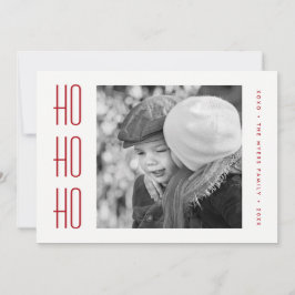 FERIENFOTOKARTE | Minimal Simple Red Christmas Feiertagskarte