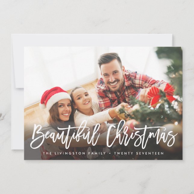 FERIENFOTOKARTE | Moderne schöne Weihnachten (Vorderseite)