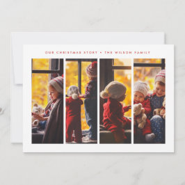 FERIENFOTOKARTE | Moderne Streifen Weihnachten