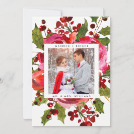 FERIENFOTOKARTE | Verheiratete und helle Weihnacht Feiertagskarte