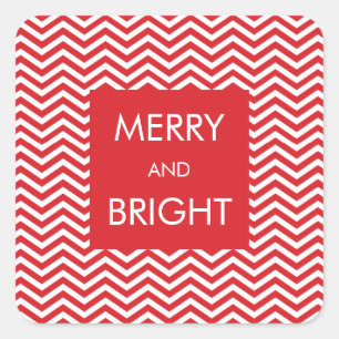 FERIENGESCHENKE :: trendige kleine Weihnachten 1 Quadratischer Aufkleber