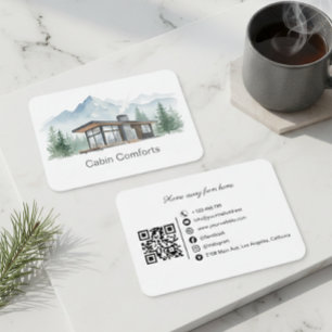 Ferienhaus Cottage Mountain QR-Code Visitenkarte
