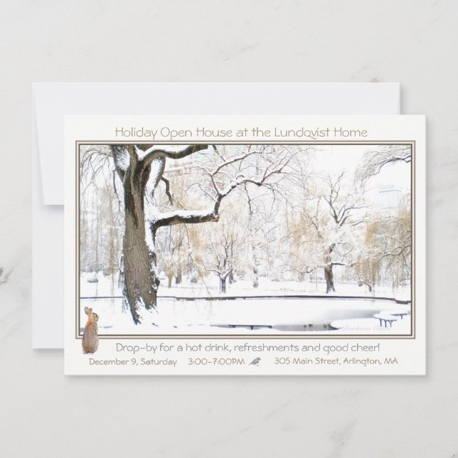 Ferienhaus: Einladung (Vorderseite)