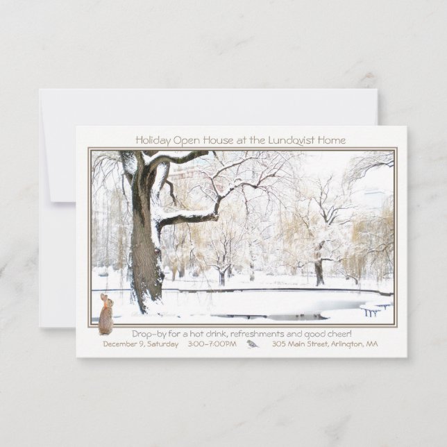 Ferienhaus: Einladung (Vorderseite)