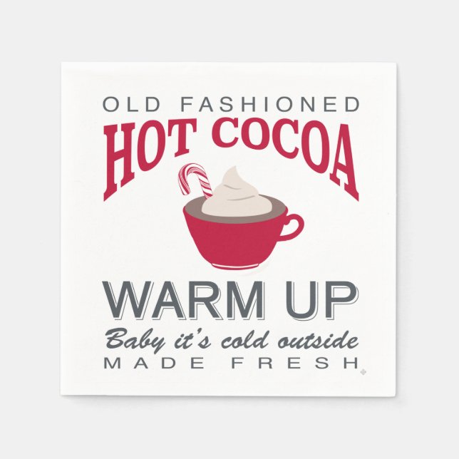 Ferienhaus heiße Kakao Serviette (Vorderseite)