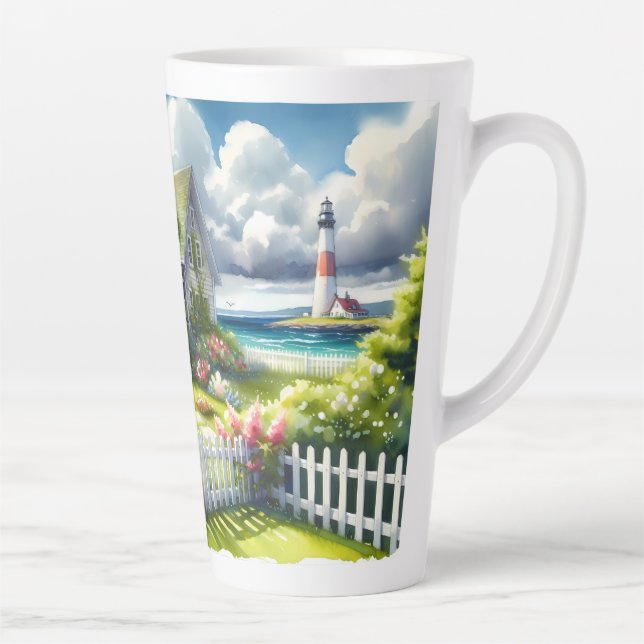 Ferienhaus mit Blick auf den Leuchtturm Milchtasse (Rechts)