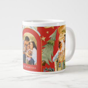 Ferienhäuser Drei Foto Weihnachtsrot Jumbo-Tasse