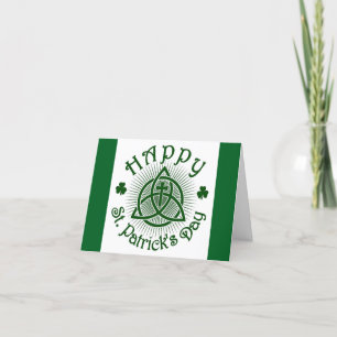 Ferienkarte für Kreuz und Kleeblatt Feiertagskarte