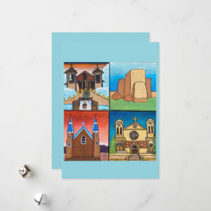 Ferienkarte: Heilige Stätten in New Mexico Feiertagskarte