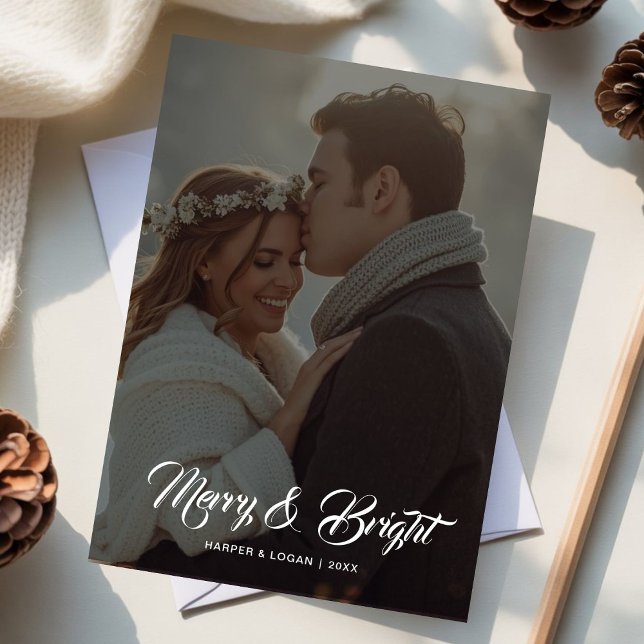 Ferienkarte "Merry & Bright Family" Feiertagskarte (Von Creator hochgeladen)