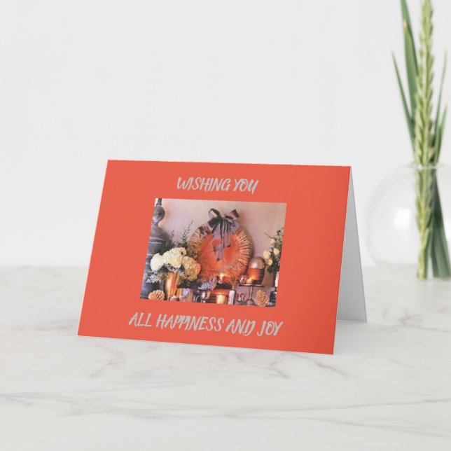 **FERIENKÄSE UND NEUJAHR** AUF DER CHRISTMAS-KARTE KARTE (Vorderseite)