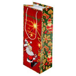 Ferienkekse Santa Geschenktüte Für Weinflaschen