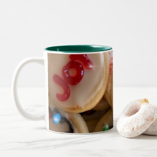 Ferienkekse Zweifarbige Tasse (Mit Donut)
