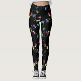 Ferienreihenleuchten überall in gedruckten Legging Leggings