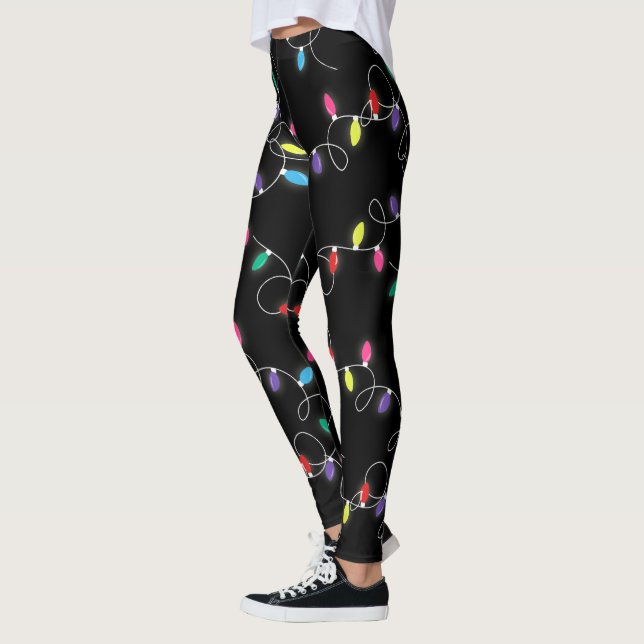 Ferienreihenleuchten überall in gedruckten Legging Leggings (Links)