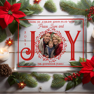 Feriensaison WIding You Peace Liebe and Joy Acryleinladungen