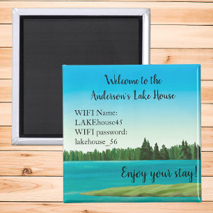 Ferienvermietung Lake House Magnet WLAN-Passwort