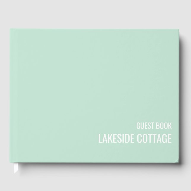 Ferienvermietung Minze Minimalistisch Moderne Airb Gästebuch (Vorderseite)