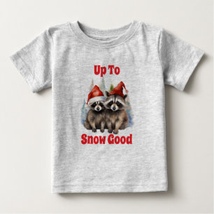 Ferienwaschbären machen Schnee-Schabernack Baby T-shirt