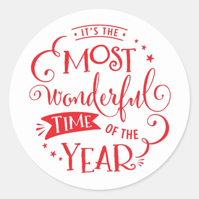 FERIENWOHNUNG SIEGEL die schönste Zeit des Jahres Runder Aufkleber (Vorderseite)